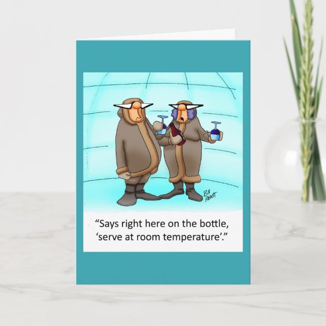 Carte drôle d'anniversaire de mariage pour eux "Lu (Devant)