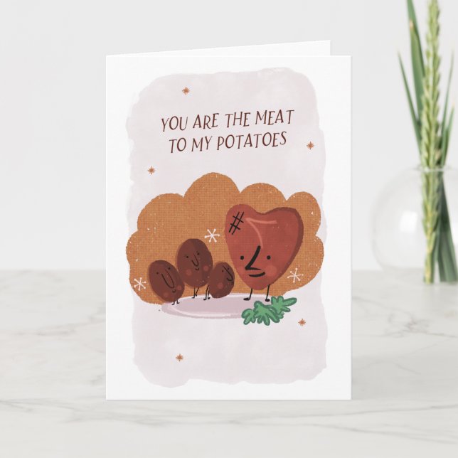 Carte drôle d'anniversaire ou de Saint-Valentin, d (Devant)