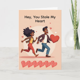 Carte drôle d'anniversaire/ Saint-Valentin "Voleur