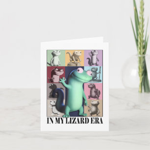 Carte Drôle Dans Mon Lizard Era Mème Animal Femmes Homme