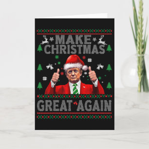 Carte Drôle Danse Trump Joyeux Noël laid Sweat Xmas