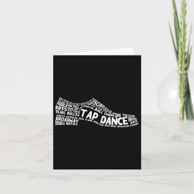Carte Drôle Danser Cadeau Chaussure Danser Mignonne Dans (Devant)