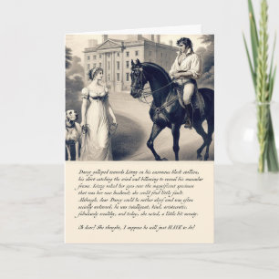 Carte drôle Darcy Orgueil et Préjugés Jane Austen 