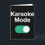 Carte Drôle d'art de karaoké pour hommes femmes musique<br><div class="desc">Drôle d'art de karaoké pour hommes femmes musique chanteur amateurs de karaoké</div>