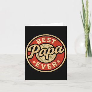 Carte Drôle d'art Papa pour grand-père de petits-enfants