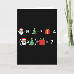 Carte Drôle de 67 Meme Noël Prof de maths Santa Six Sev