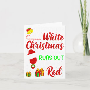 Carte Drôle de buveur de vin Je rêve d'un Noël blanc