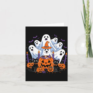 Carte Drôle de chien fantôme Halloween Chien Hommes Femm