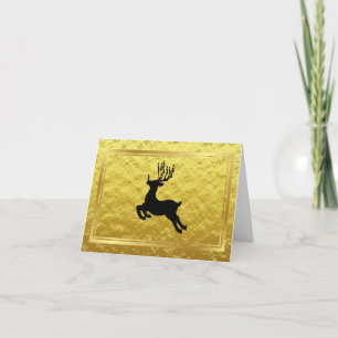 Carte drôle de Chrismukkah de Renne Juif Doré