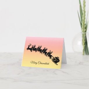 Carte drôle de Chrismukkah Rudolph le juif au traî