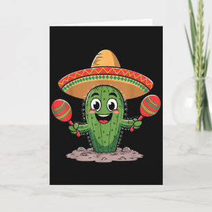 Carte Drôle de Cinco De Mayo Amoureux de Cactus Humour P
