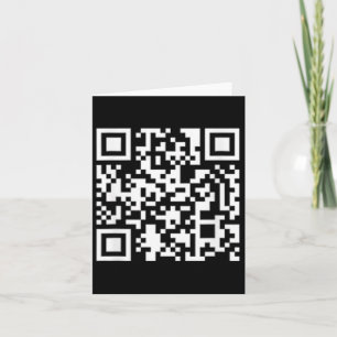 Carte Drôle de code QR du président Trump 4547 mouvement