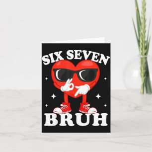 Carte Drôle de cœur qui Dabbing Bruh 67 Meme Saint-Valen