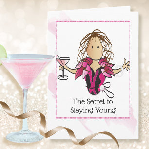 Carte Drôle de dire afro-américain âgée femme anniversai