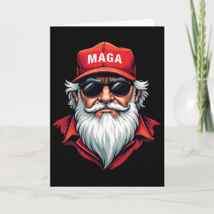 Carte Drôle de Donald Trump Père Noël Méga Noël Holi