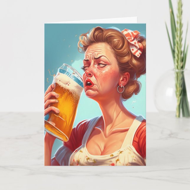 Carte Drôle de fête des mères  (Devant)