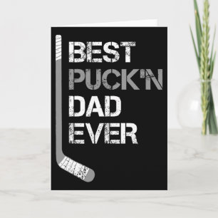 Carte Drôle de Fête des Pères - Papa Hockey - Meilleur P
