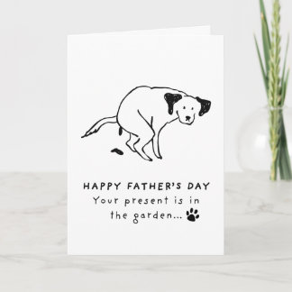 Carte drôle de Fête des Pères pour chien | Cadeau