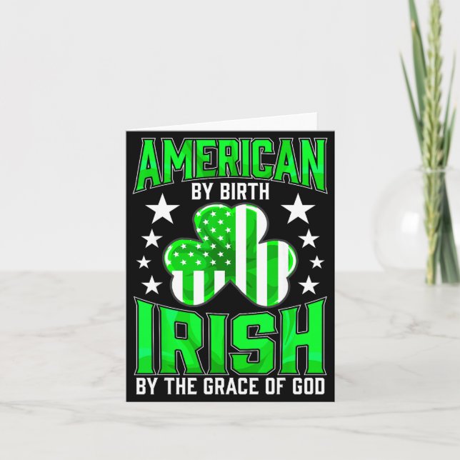 Carte Drôle de fierté irlandaise St Patrick's Day vert c (Devant)