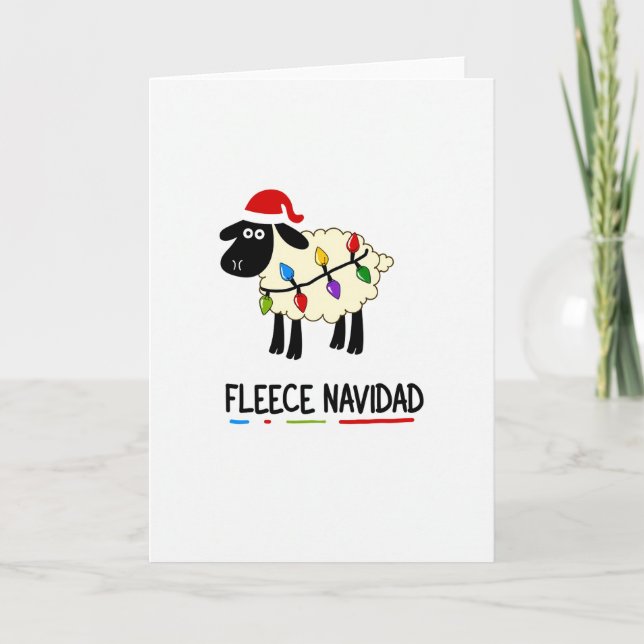 Carte drôle de Fleece Navidad (Devant)