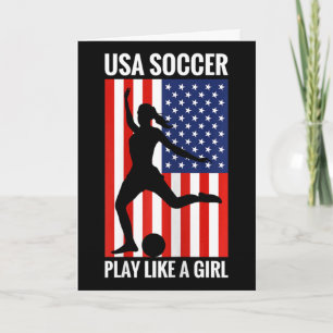 Carte Drôle de football Usa Football Jouez Comme Une Fil