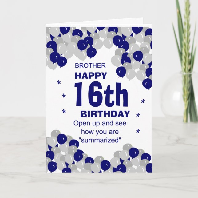 Carte drôle de frère (Devant)