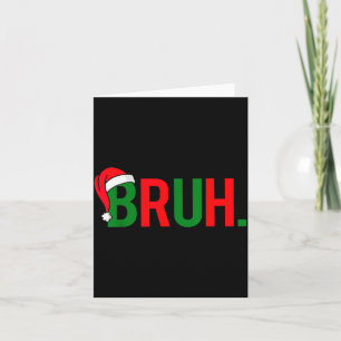 Carte Drôle de frère joyeux Noël pyjama famille hommes m