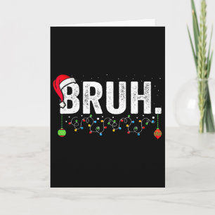 Carte Drôle de frère joyeux Noël pyjama famille hommes m