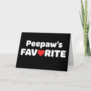 Carte Drôle de grand-père Pépé préféré, humour de famill