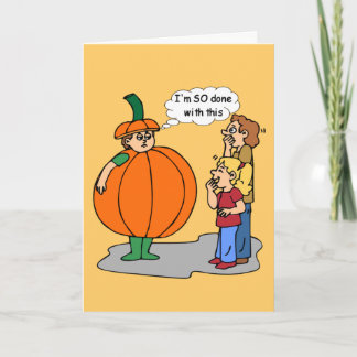 Carte drôle de Halloween