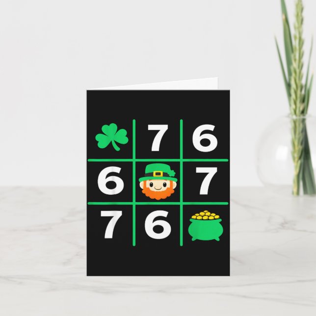 Carte Drôle de jour de la Saint-Patrick 67 chance humour (Devant)