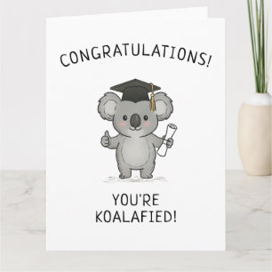 Carte Drôle de Koala Diplômé Jeu de Mots Félicitations N