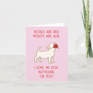 Carte drôle de la Saint-Valentin - Love Dog Design