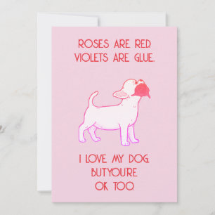 Carte drôle de la Saint-Valentin - Love Dog Design