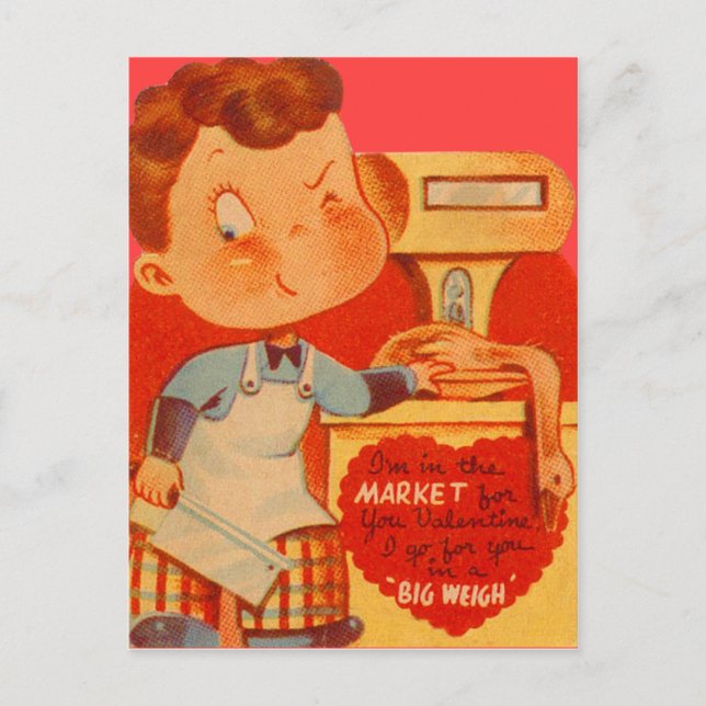 Carte drôle de la Saint-Valentin pour un boucher (Devant)