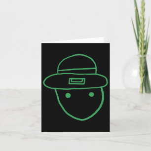 Carte Drôle de lutin amateur croquis mème irlandais St P