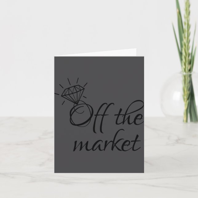Carte Drôle de marché L future mariée  (Devant)