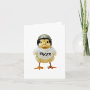Carte drôle de MOTOCYCLETTEUSE pour femme motarde