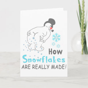 Carte Drôle de Neige Comment les Flocons de Neige Sont R