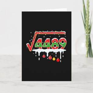 Carte Drôle de Noël 67 Mème Racine carrée 4489 Argot Mat