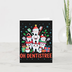 Carte Drôle de Noël Dentiste Xmas Dentaire Oh Dentistree