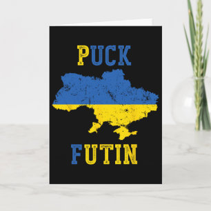 Carte Drôle de palet Futin Je suis avec l'Ukraine Paix U