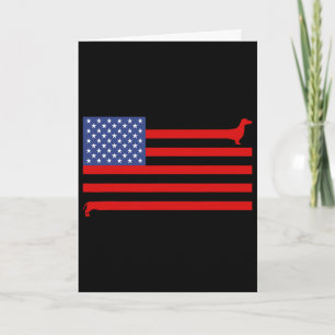 Carte Drôle de papa Fête des pères Papa Chien Drapeau Us