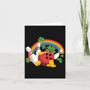 Carte Drôle de quilles Shamrock Leprechaun St Patrick's 
