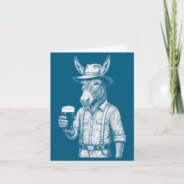 Carte Drôle de Saint-Patrick - Graphisme de verre à boir (Devant)