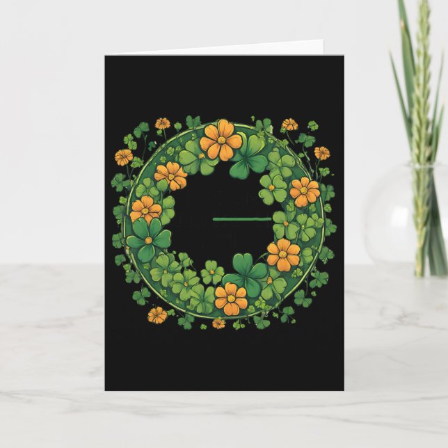 Carte Drôle de Saint-Patrick hispanique Embrassez-moi Je (Devant)