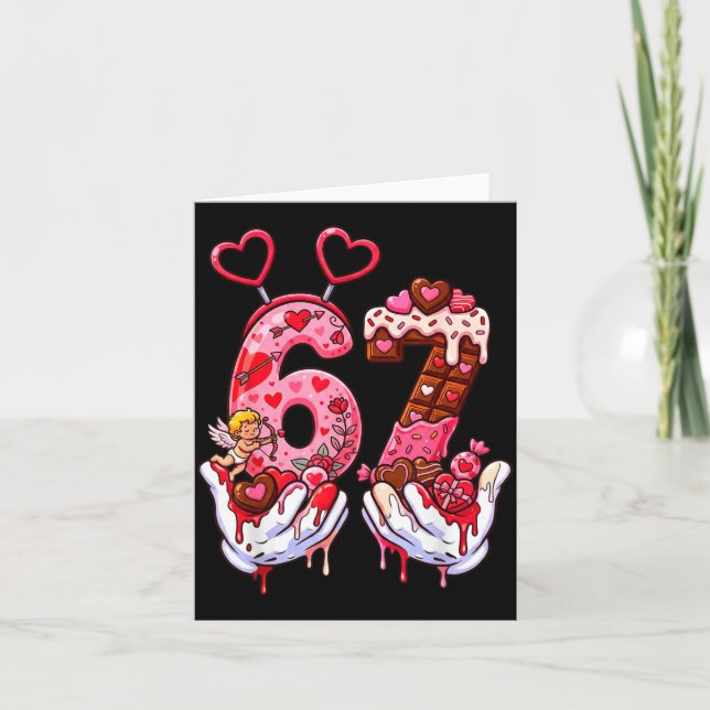 Carte Drôle de Saint-Valentin 67 Meme Mains Six Sept Ten (Devant)