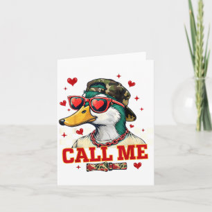 Carte Drôle de Saint-Valentin Garçon Chasse au Canard Ap