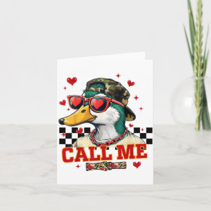 Carte Drôle de Saint-Valentin Garçon Chasse au Canard Ap
