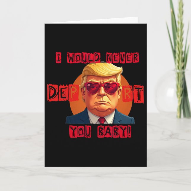 Carte Drôle de Saint-Valentin Je ne vous déporterais jam (Devant)